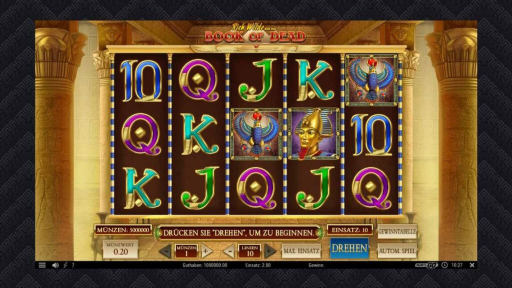 Book of Dead online slots mit Spielgeld
