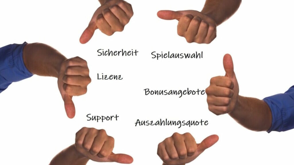 Beste online Casinos Europa Auswahl-Kriterien