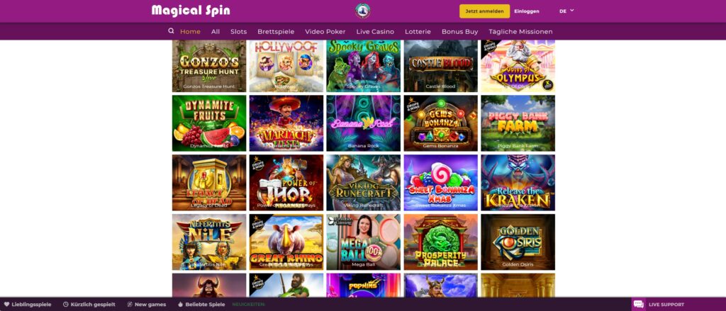 magical spin spiele