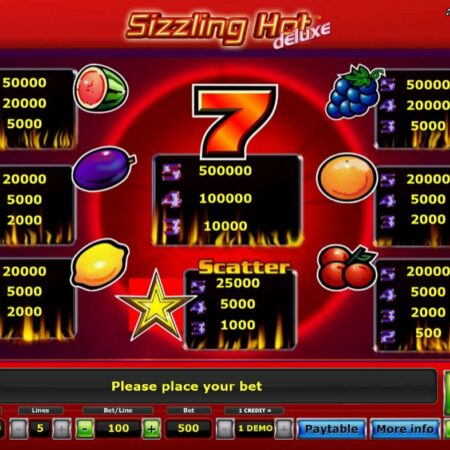Sizzling Hot kostenlos spielen